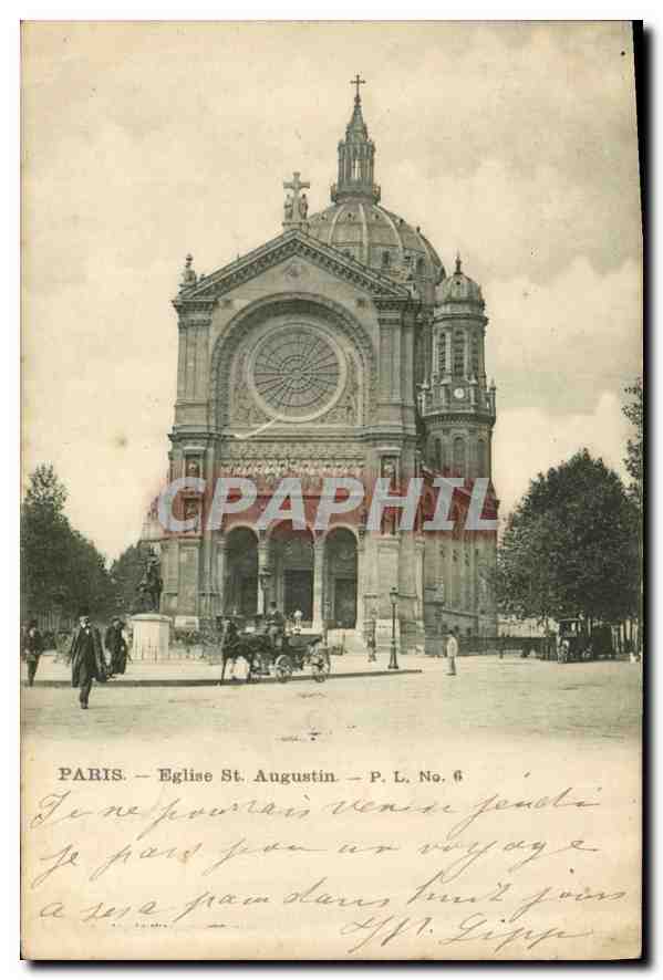 CPA Paris Eglise St Augustin 