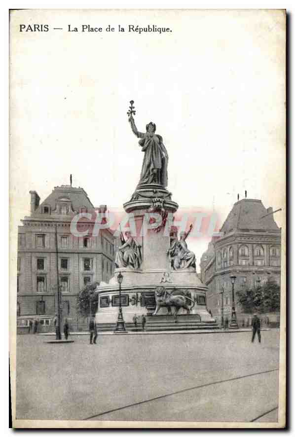 CPA Paris la Place de la Republique 