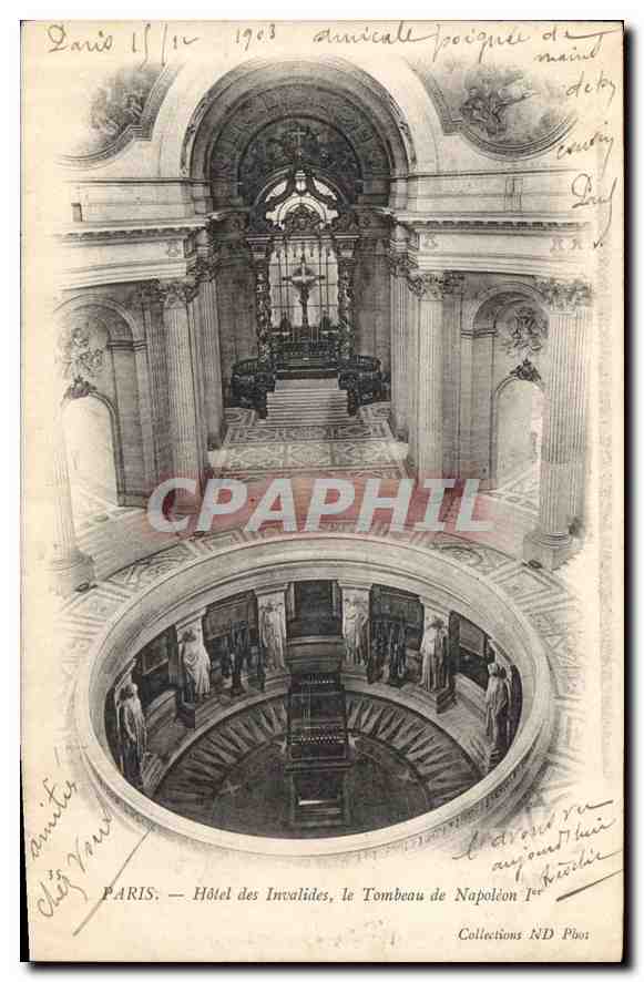 CPA Paris hotel des Invalides le Tombeau de Napoleon Ier 