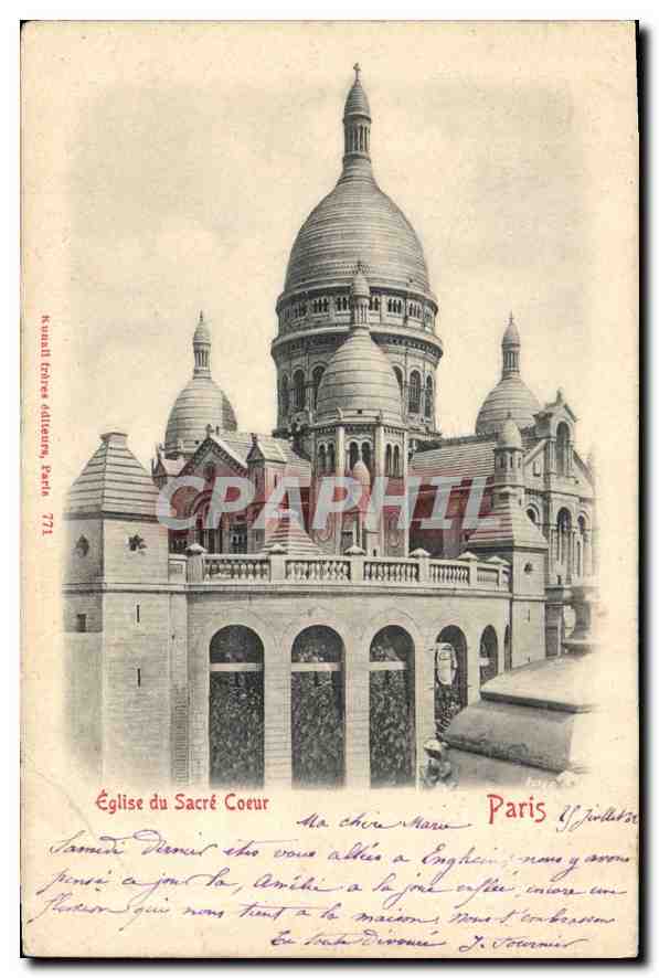 CPA Paris Eglise du Sacre Coeur 