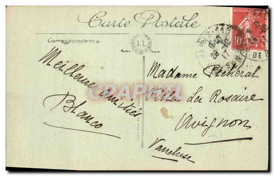CPA Paris l'Arc de Triomphe du Carrousel Jardin des Tuileries  — Rückseite