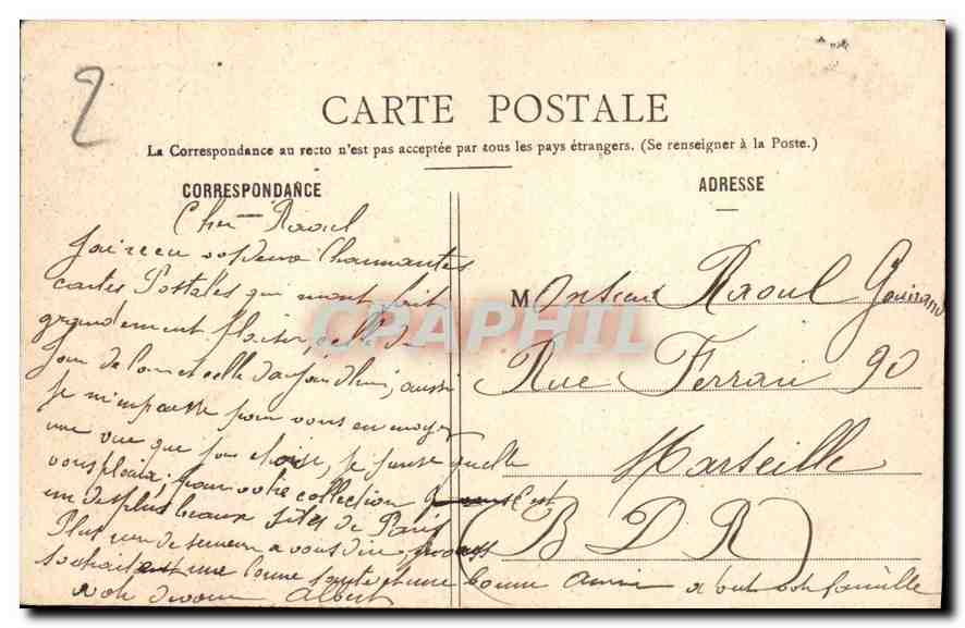 CPA Paris Buttes Chaumont le Kiosque et Lac  — Rückseite