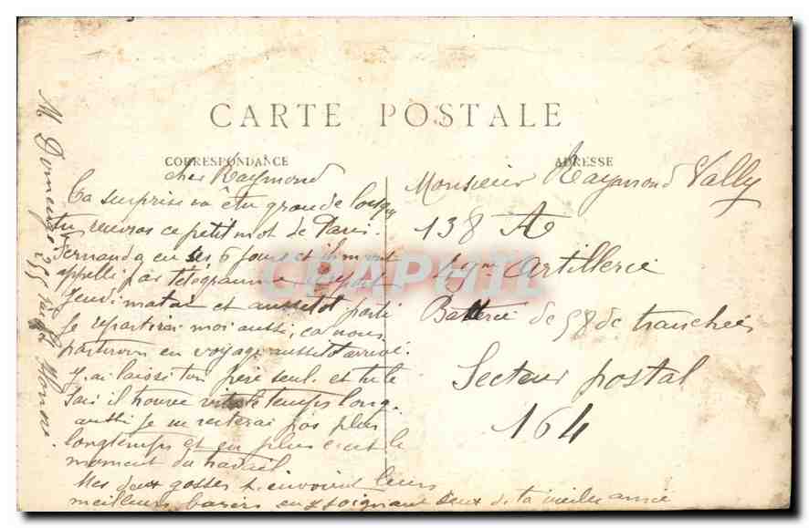 CPA Paris le Tribunal de Commerce le Pont au Change et la Conciergerie  — Verso