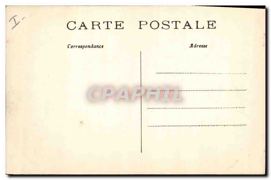 CPA Paris la Chambre des Deputes  — Rückseite