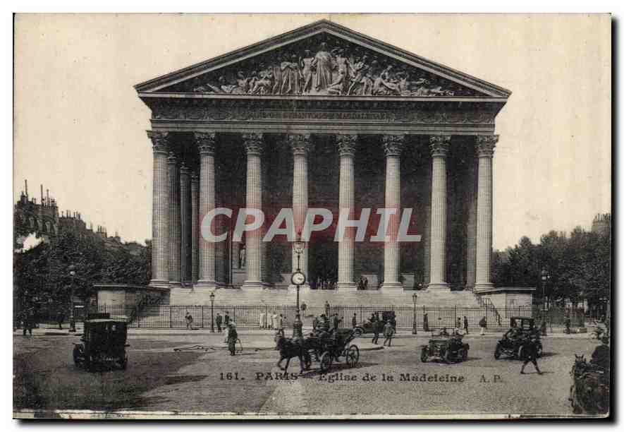 CPA Paris Eglise de la Madeleine 