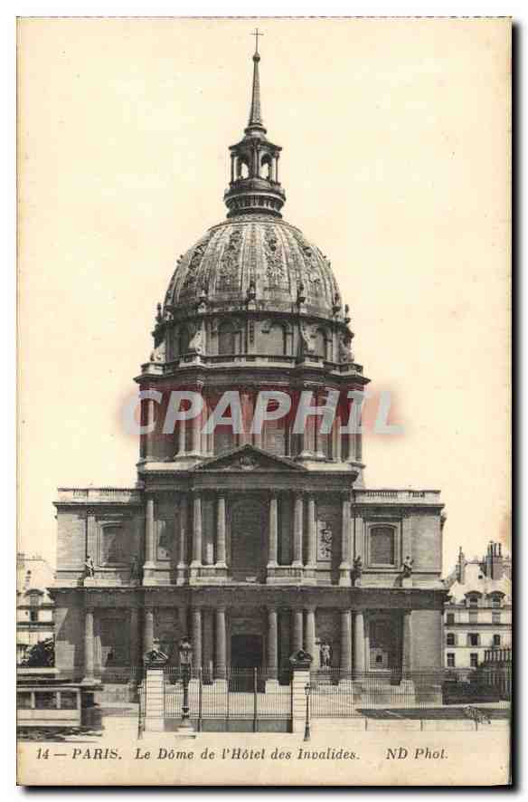 CPA Paris le Dome de l'hotel des Invalides 