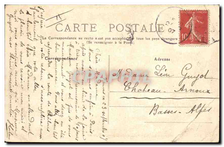 CPA Tout Paris le Petit Palais des Champs Elysees — Rückseite