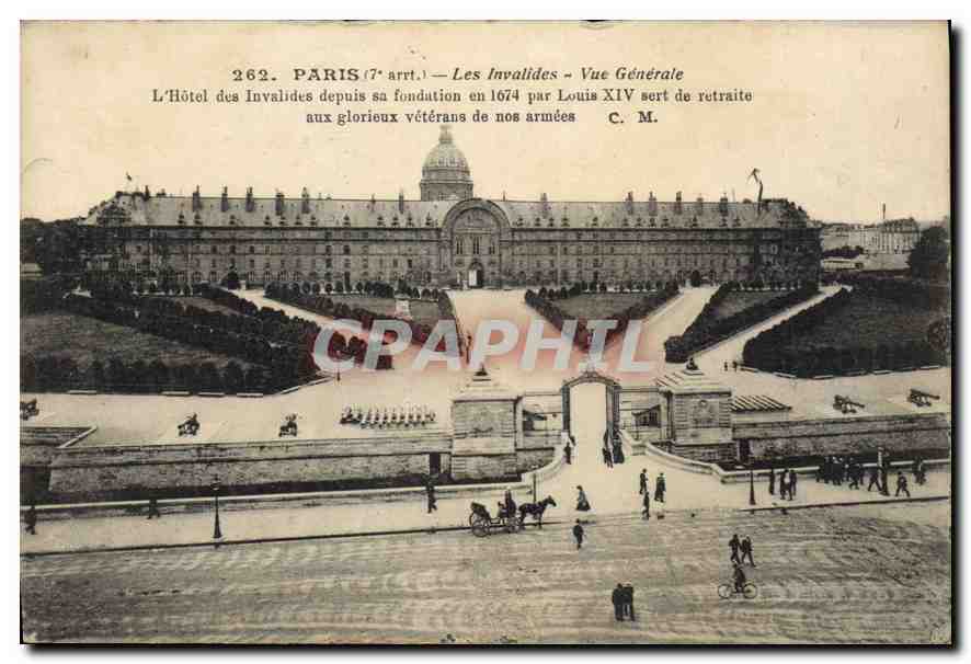 CPA Paris 7arrt les Invalides vue generale l'hotel des invalides depuis sa Fondation en 1674 par Lou