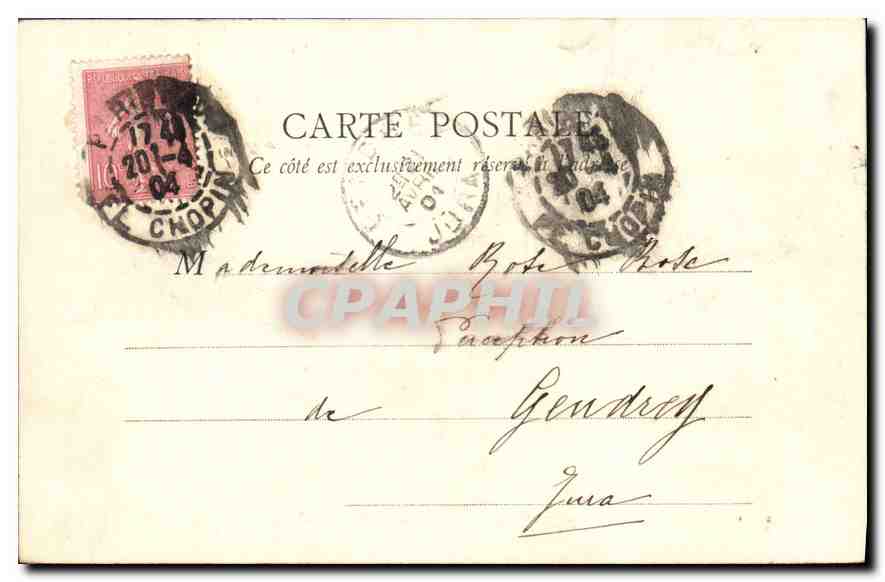 CPA Paris Grand Palais des Beaux Arts  — Verso