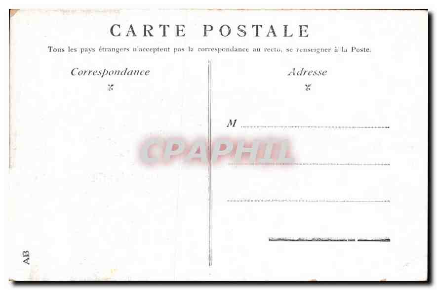 CPA Paris les Invalides  — Verso