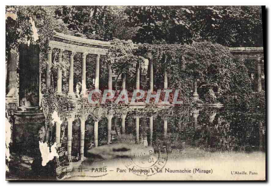 CPA Paris Parc Monceau la Naumachie Mirage 