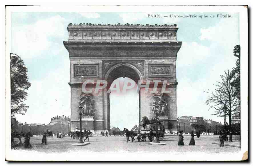 CPA Paris l'Arc de Triomphe de l'Etoile 
