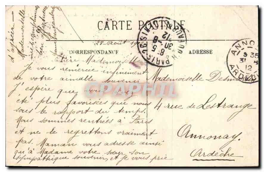 Parijs — De Basiliek van het Heilig Hart van Montmartre voltooid, hoogte van de toren 95 m. — LL. — Achterkant