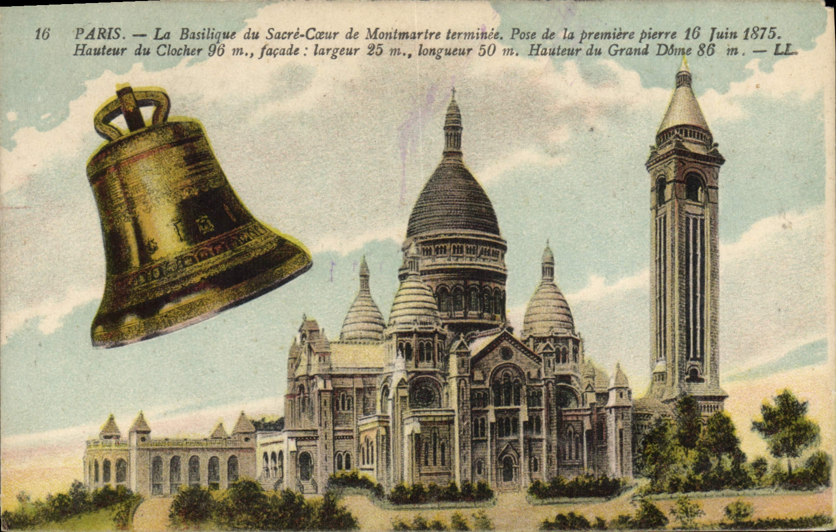Paris — La Basilique du Sacré-Cœur de Montmartre terminée — LL