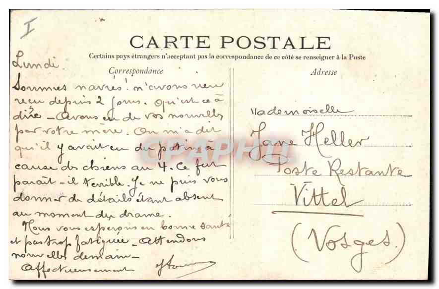 CPA Paris Le Bois de Boulogne La Cascade  — Rückseite