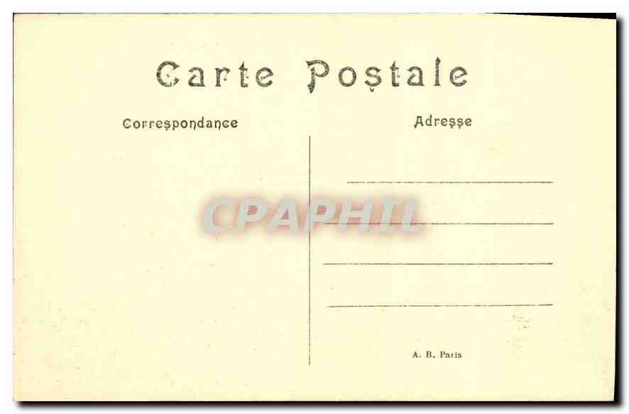 CPA Paris Place du Carrousel et monument de Gambetta  — Rückseite