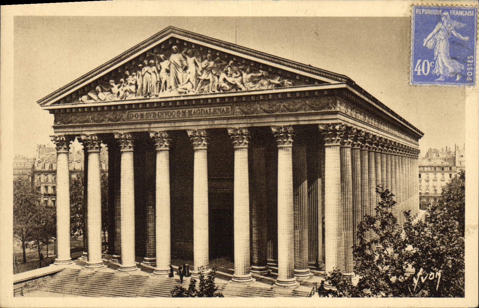 CPA Paris en flanant L'Eglise de la Madeleine 