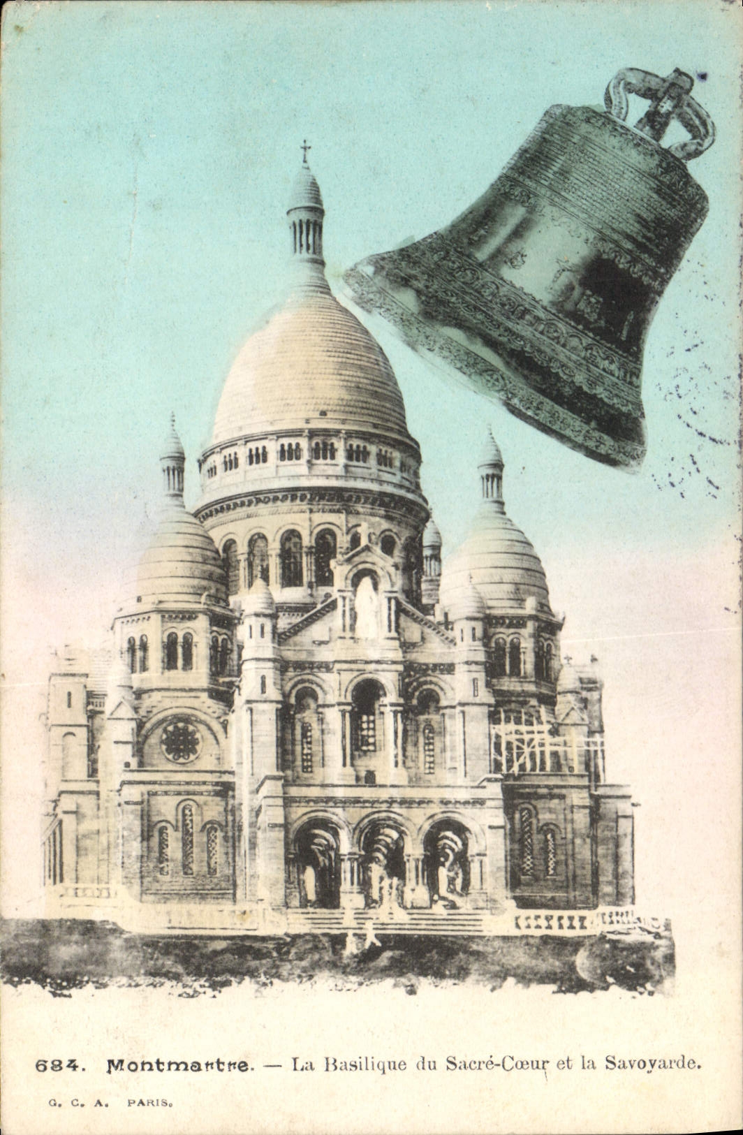 Montmartre — La Basilique du Sacré-Cœur et la Savoyarde — G. C. A. PARIS, n° 684