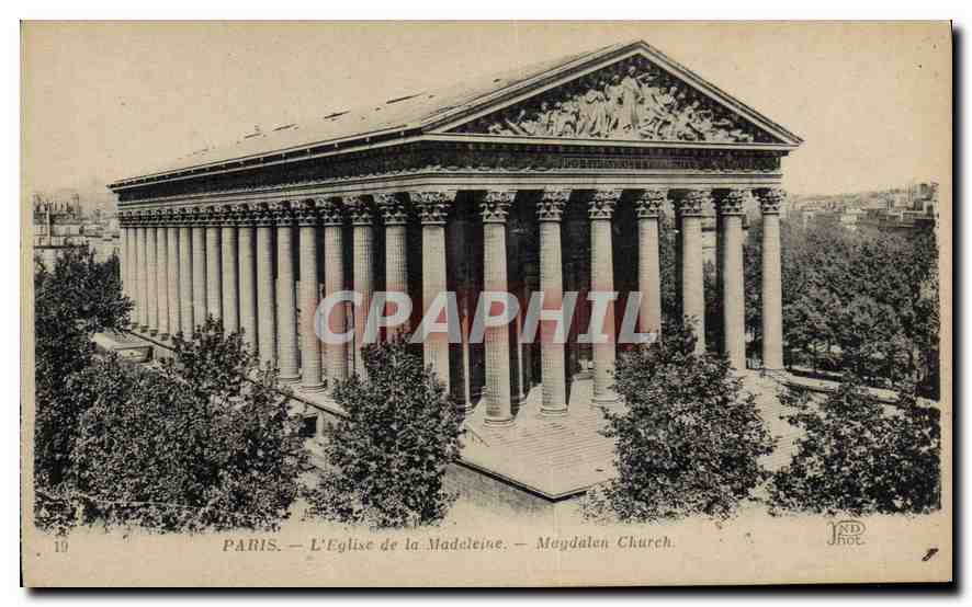 CPA Paris L'Eglise de la Madeleine 