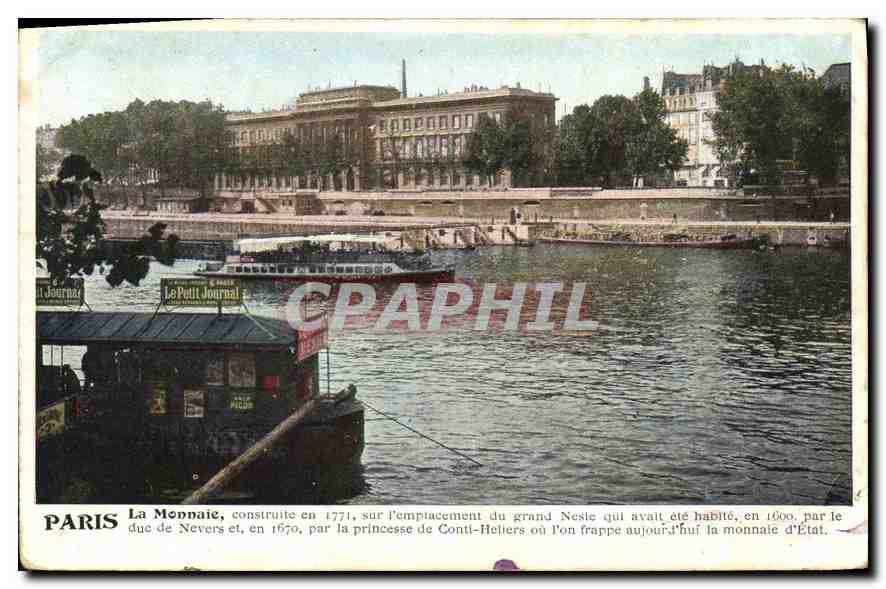 CPA Paris La Monnaie construite en 1771 sur l'emplasement du grand Nesle 