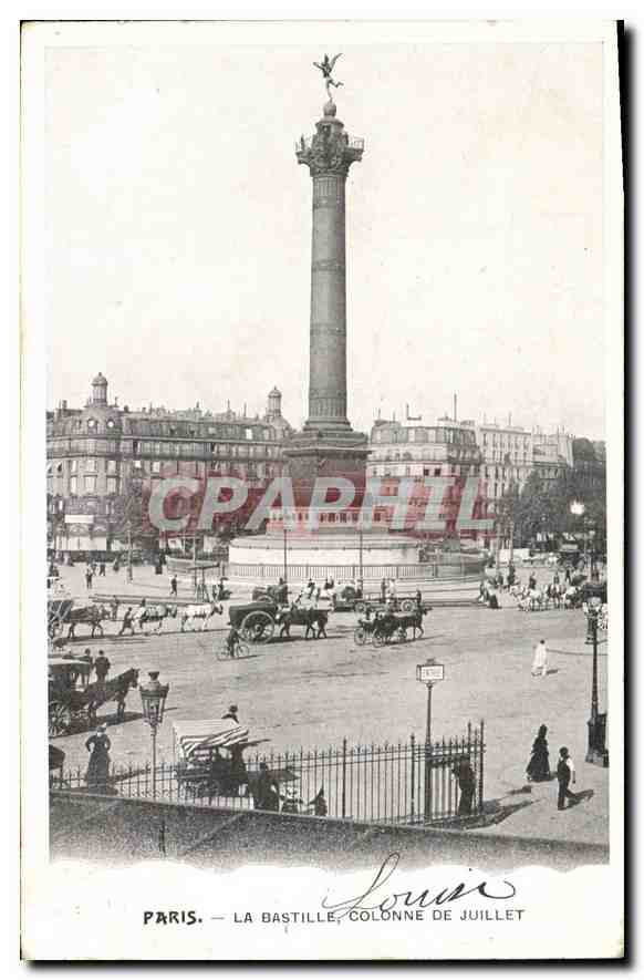 CPA Paris La Bastille Colonne de Juillet 