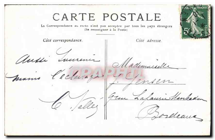 CPA Paris Le Grand Palais  — Rückseite