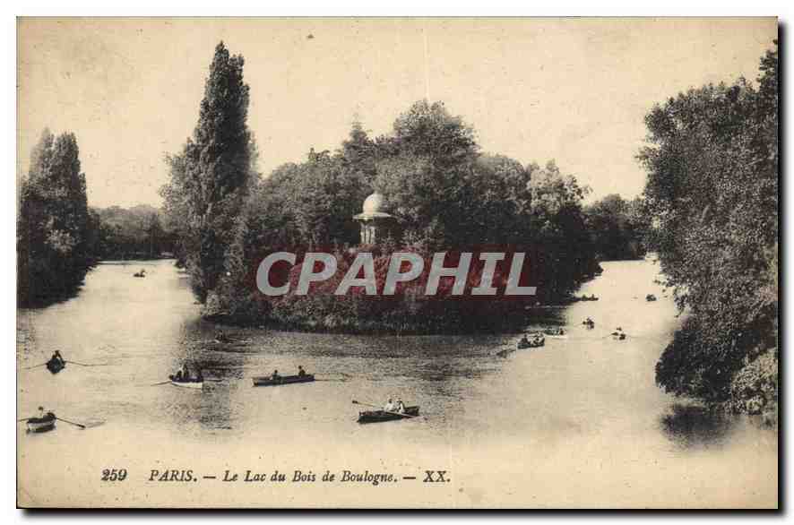 CPA Paris Le Lac du Bois de Boulogne 