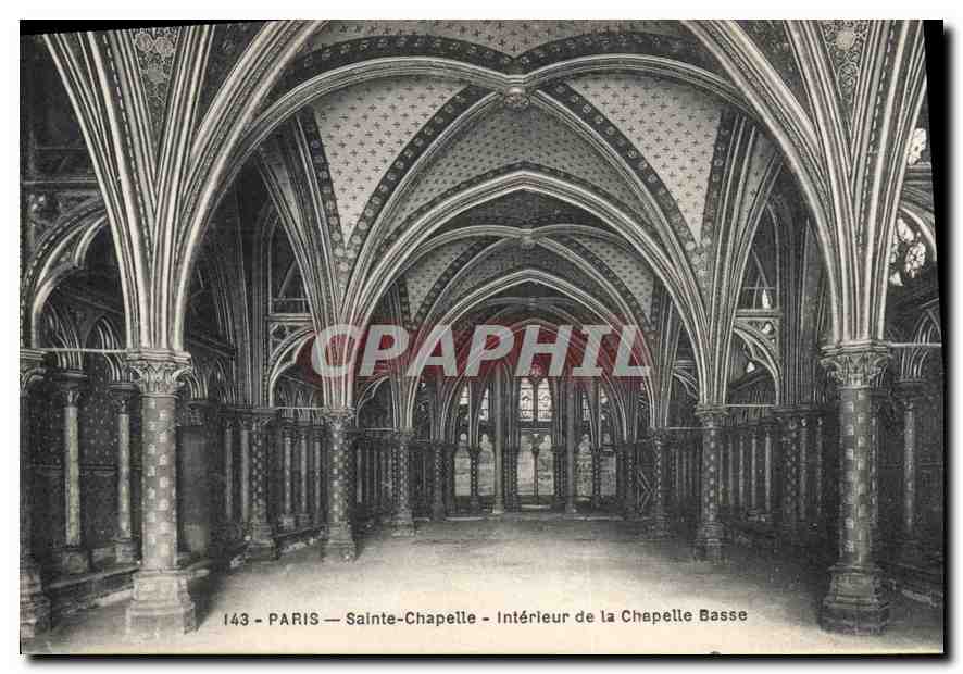 CPA Paris Sainte Chapelle Interieur de la Chapelle Basse 