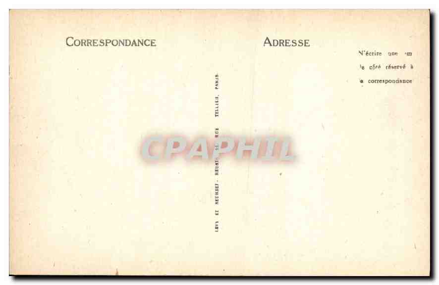 CPA Paris La Naf de L'Eglise de la Madeleine  — Verso