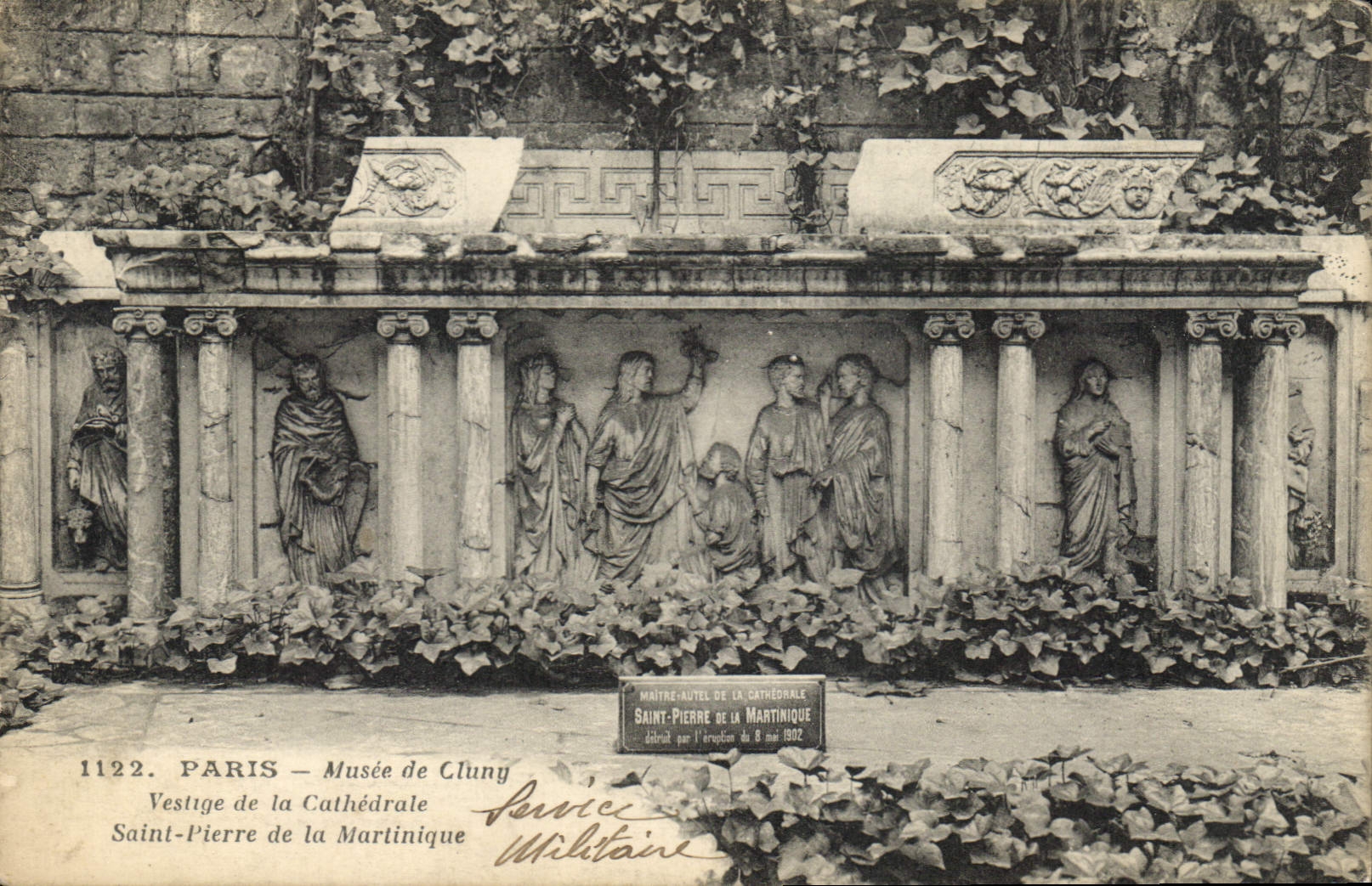 CPA Paris Musee de Cluny Vestige de la Cathedrale Saint Pierre de la Martinique 