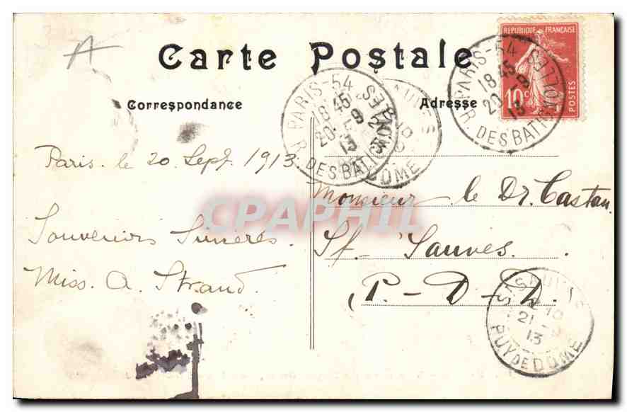 CPA Paris Tombeau de Napoleon Ier aux Invalides  — Rückseite
