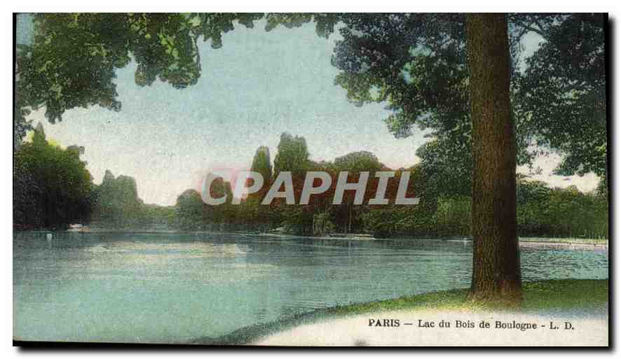 CPA Paris Lac du Bois du Boulogne 
