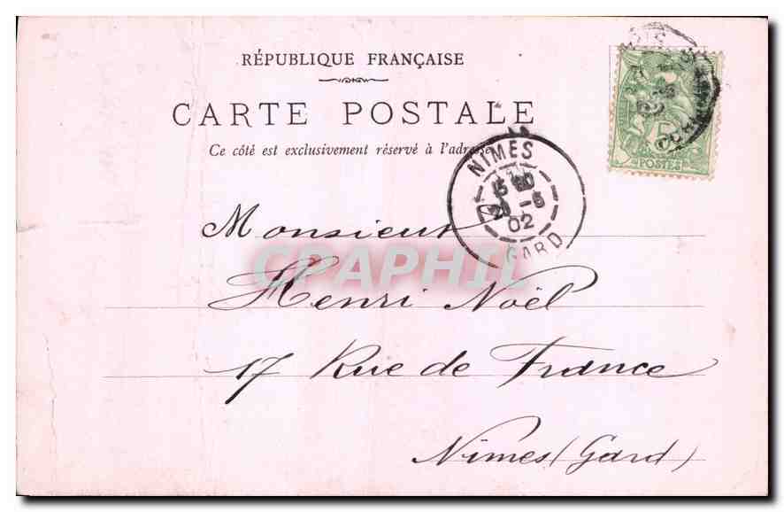 CPA Paris Palais de Justice  — Rückseite