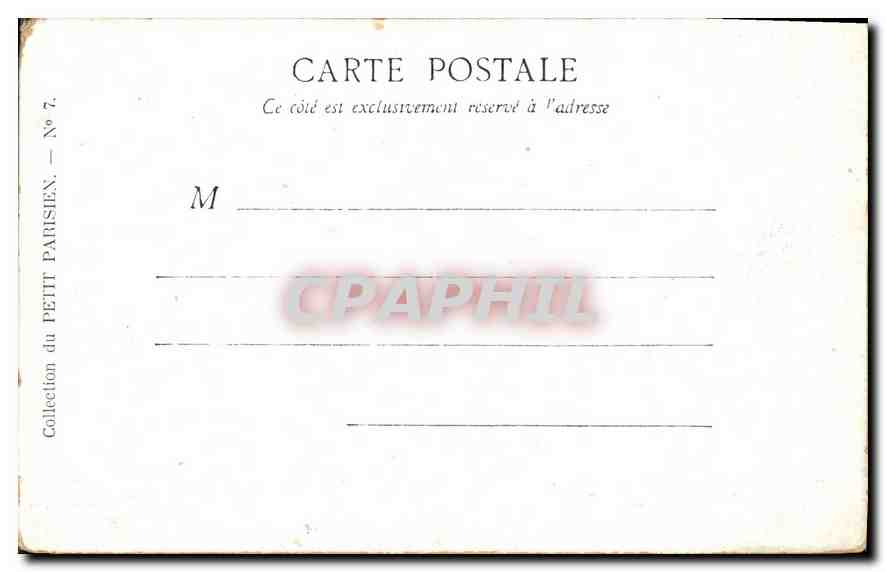 CPA Paris Notre Dame  — Verso