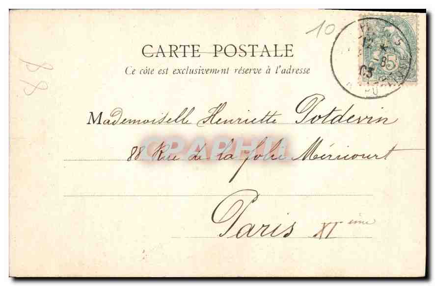 CPA Paris Pont Royal et Pavillon de Flore  — Rückseite