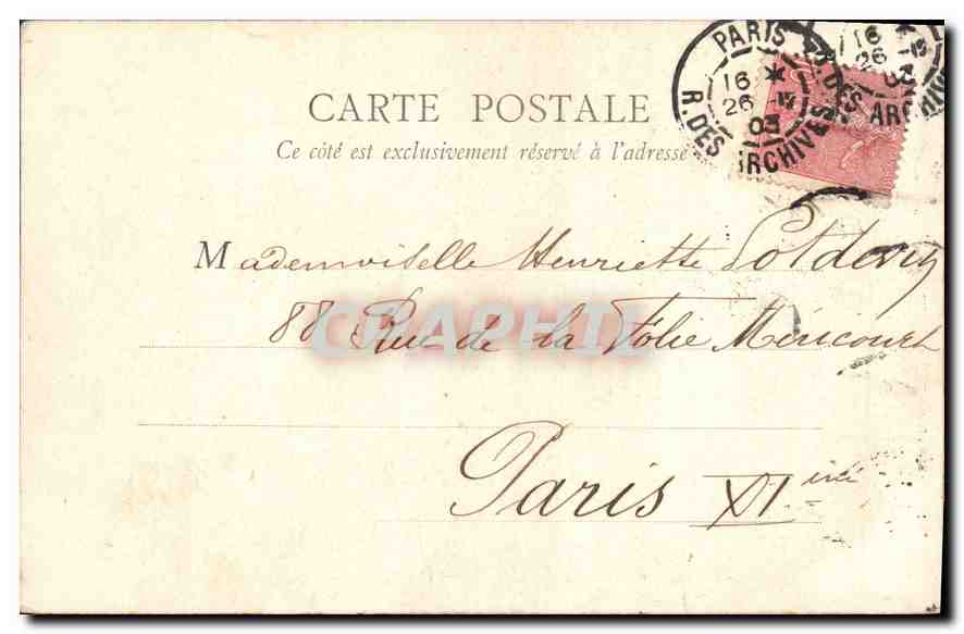 CPA Le Bois de Boulogne en Automne  — Verso