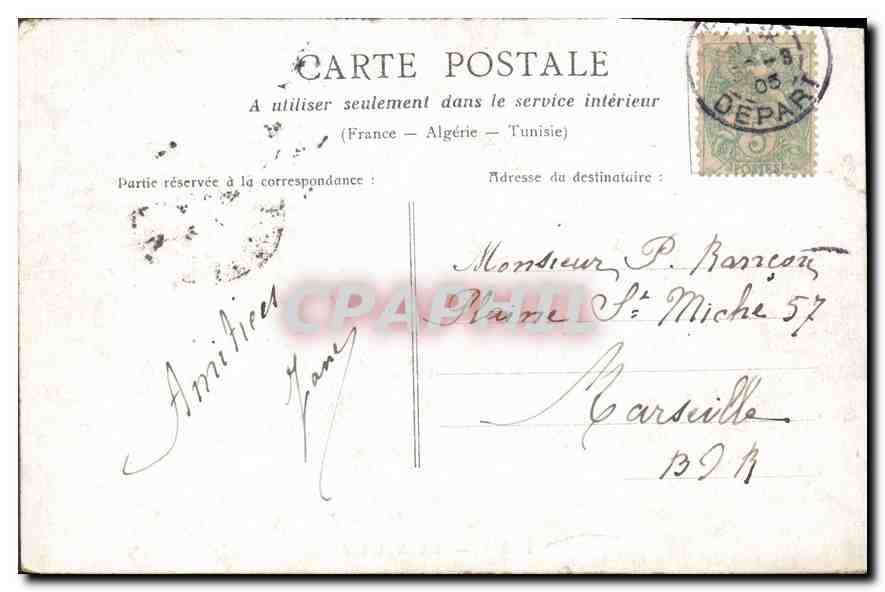 CPA Paris La Bourse  — Rückseite