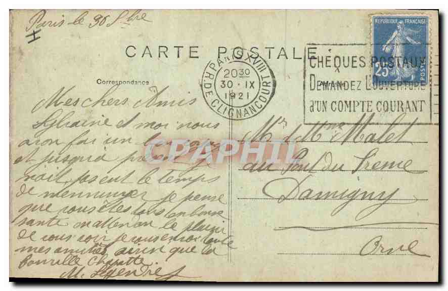 CPA Paris Buttes Chaumont Le Pont Suspendu  — Rückseite