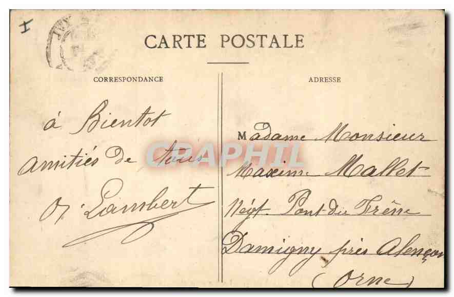 CPA Paris Le Grand Palais  — Rückseite