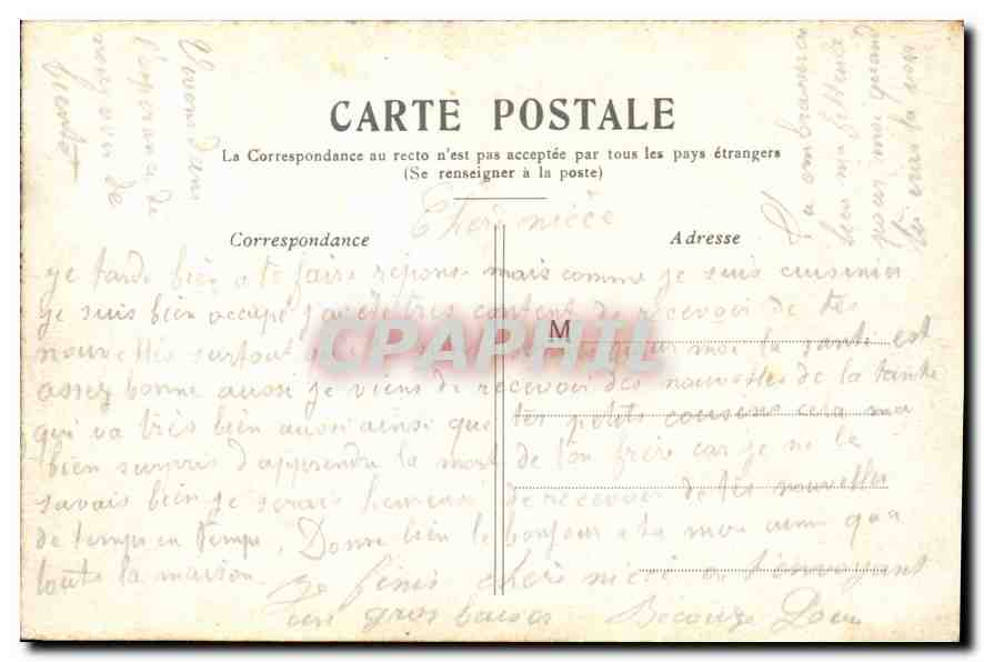 CPA Paris Le Pont Alexandre III  — Verso