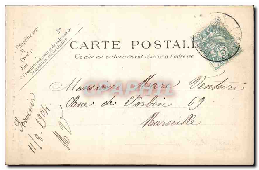 CPA Paris La Colonne Vendome  — Rückseite