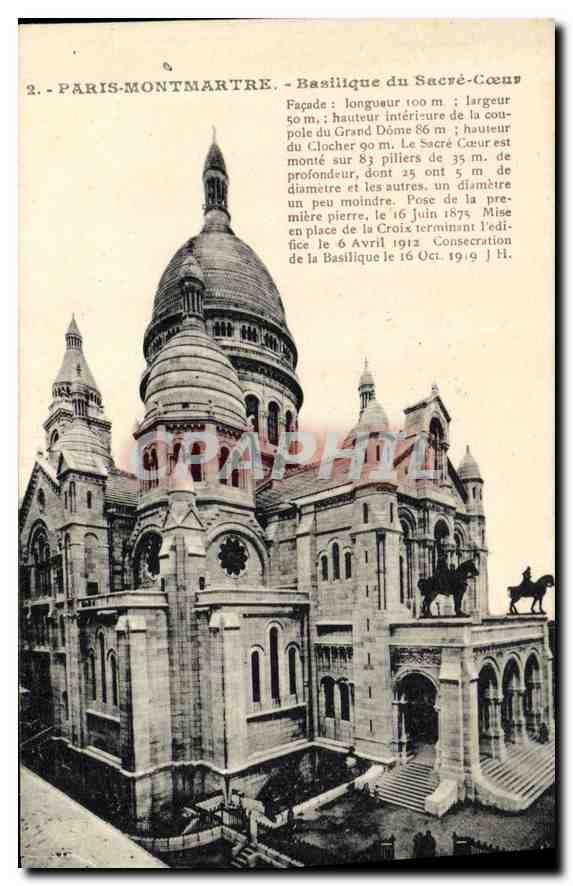 CPA Paris Montmartre Basilique du Sacre Coeur 