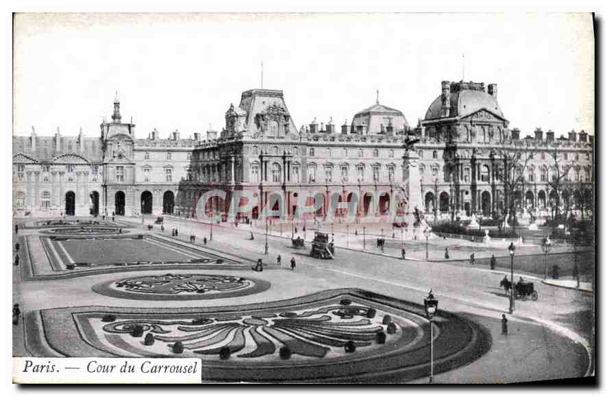 CPA Paris Cour du Carrousel 
