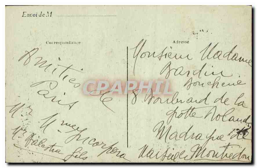 CPA Paris Colonne Vendome  — Rückseite