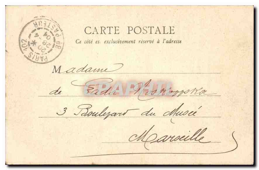 CPA Paris Opera Comique  — Rückseite