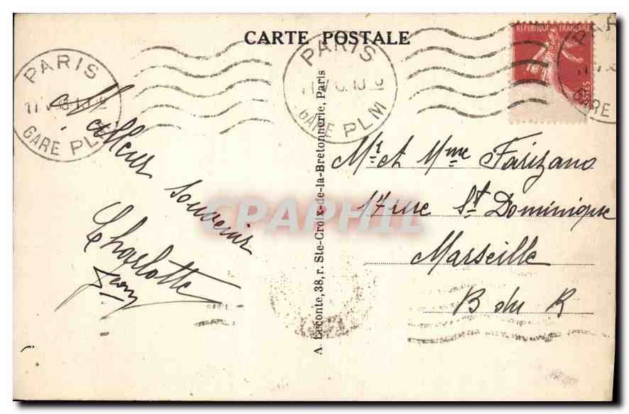 CPA Paris La Tour Saint Jacques  — Verso