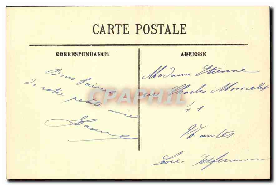 CPA Paris La Terrasse Marguery  — Verso
