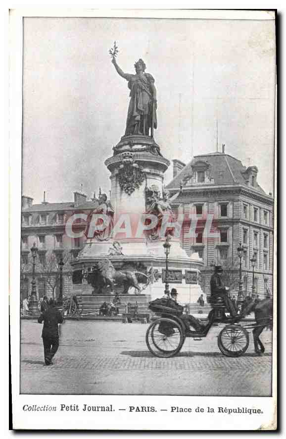 CPA Collection Petit Journal Paris Place de la Republique 