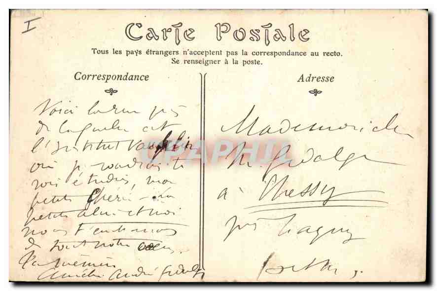 CPA Paris Perspective de la Rue Soufflot  — Rückseite