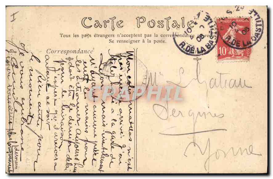CPA Paris Eglise Notre Dame Portail Central Ferrures  — Verso
